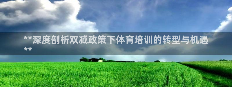 富联娱乐测速登录失败：**深度剖析双减政策下体育培训