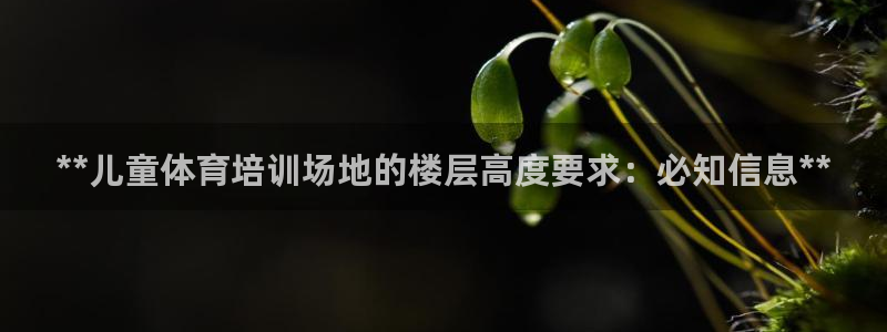 富联平台娱乐：**儿童体育培训场地的楼层高度要求：必