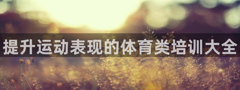 富联平台安装流程：提升运动表现的体育类培训大全